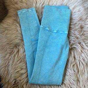 Avocado Seamless High Rise Leggings Blue M/L